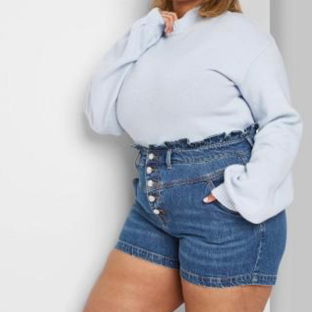 Wild Fable paper bag waist shorts